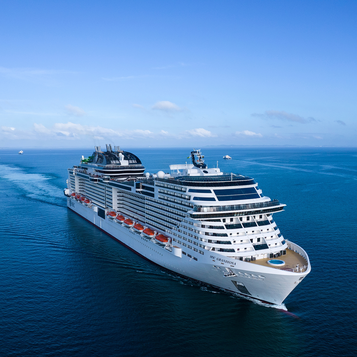 Navire de croisière en escale en Martinique